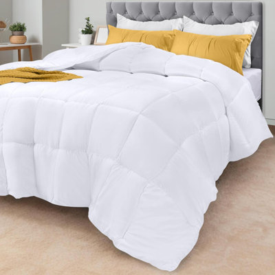 Édredon toutes saisons édredon en duvet synthétique avec surpiqûres en angle
