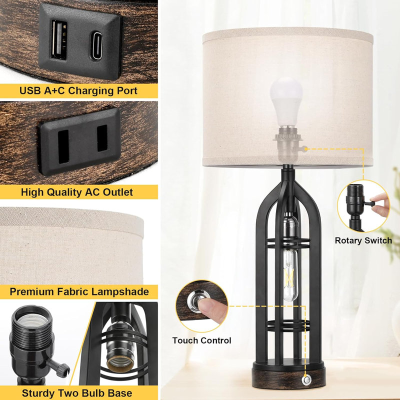 Zavannah USB Table Lamp