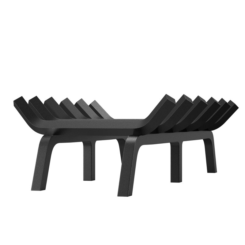 Grille de cheminée en acier, H 6,5 po x l 27 po x P 7,1 po