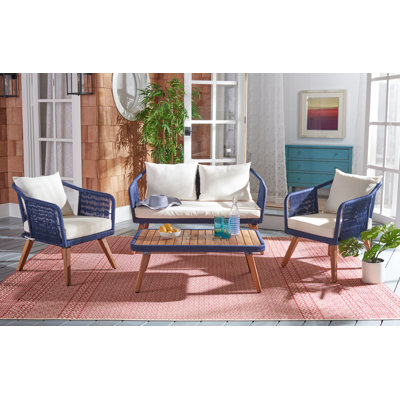 4 Piece Sofa Seating Group with Cushions