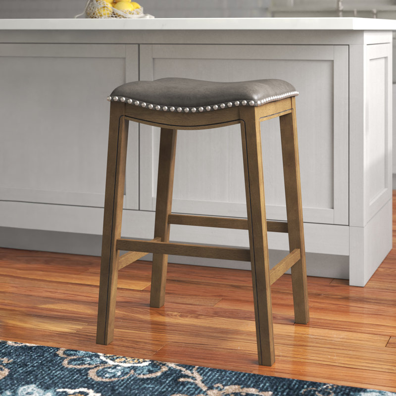 Tabouret Zackery, gris, Tabouret de bar (siège d'une hauteur de 30,5 po)