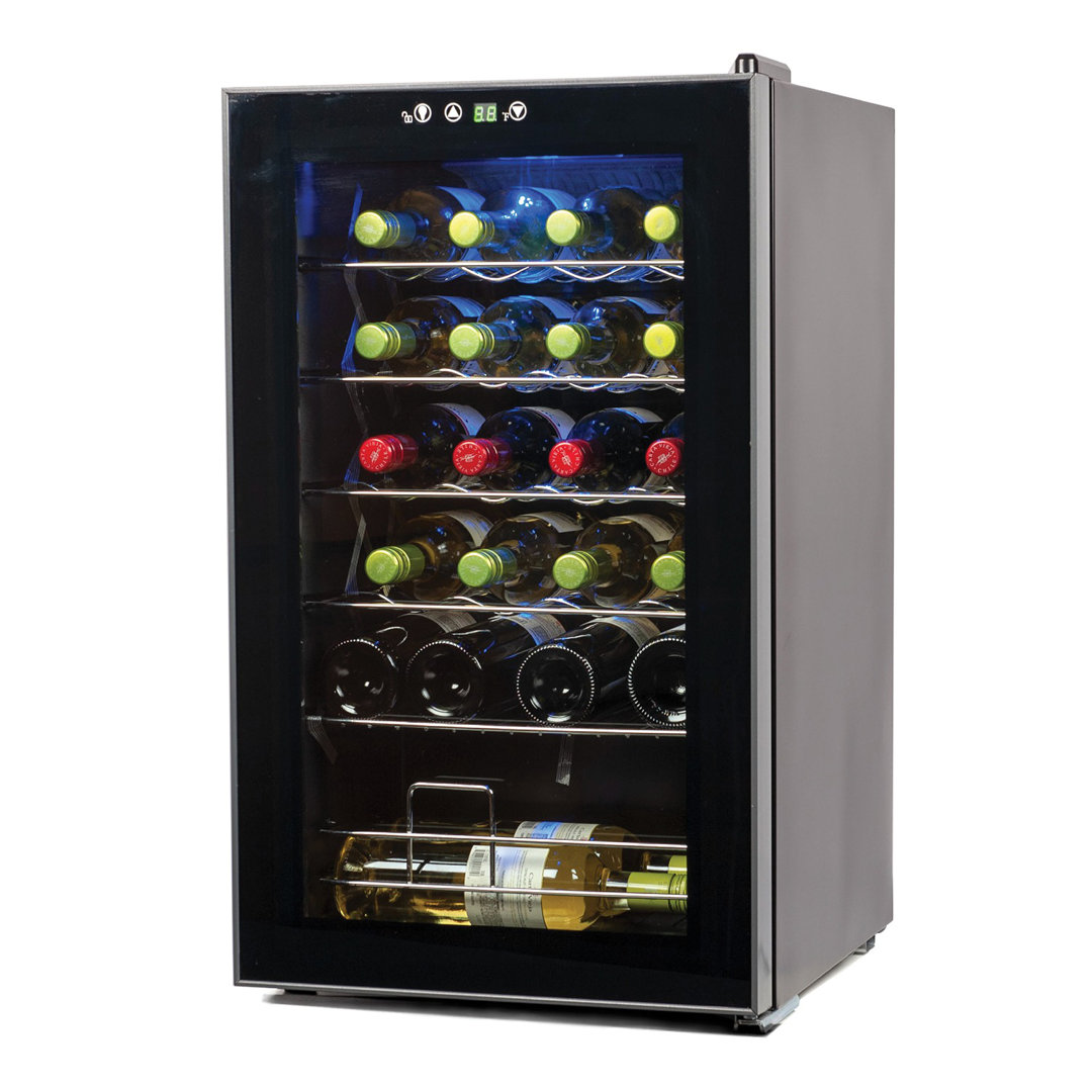 24 Bottle Single Zone Freestanding Wine Refrigerator BLACK+DECKER