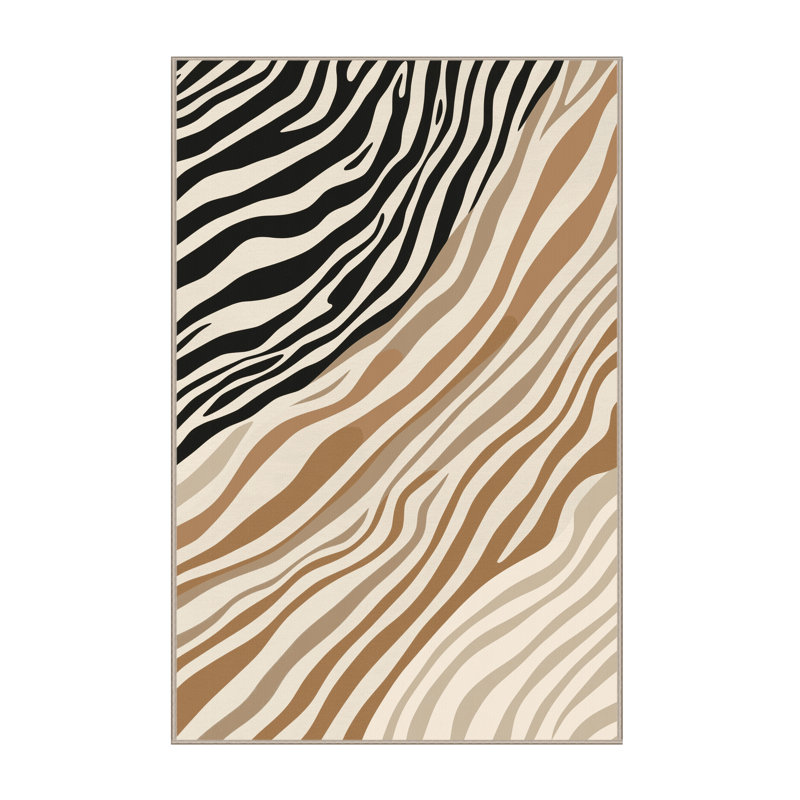 Tapis moderne et contemporain lavable à la machine Pantelis, 2 x 5