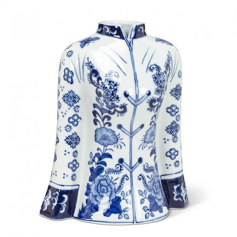 Grand vase femmes, H 10 po x l 8 po x P 4,50 po