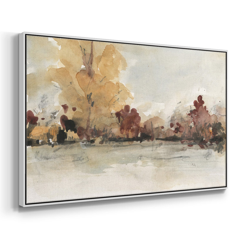 The Autumn View I, toile tendue avec châssis de qualité supérieure - prête à être accrochée, H 17 po x l 25 po x P 2 po