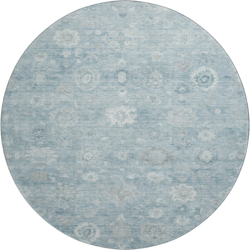 Tapis damassé de première qualité Verlin AMF1770, Rond 8 pi