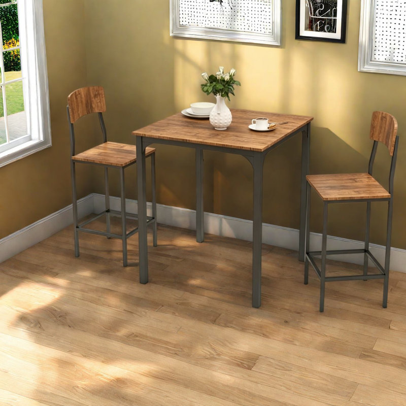 Ensembles de table de salle à manger compacts (doit inclure la table et la chaise), cuisine industrielle en panneau de fibres à densité moyenne