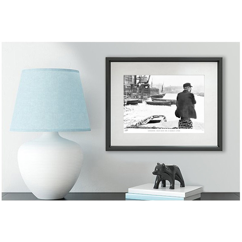 London, Old Man On A Barge C1900 by Francis Frith - Single Picture Frame Print, 40cm H x 50cm W x 2.3cm D