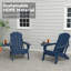 Ensemble de 4 chaises Adirondack réglables Hdpe-1664118200