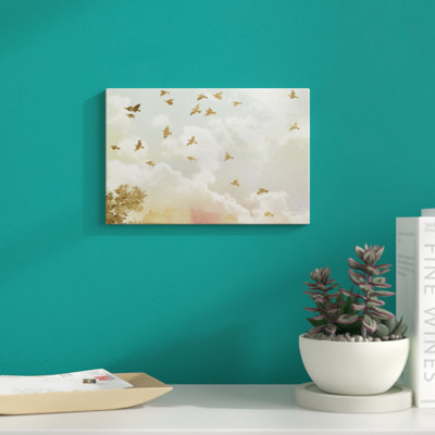 «Golden Flight I», impression sur toile