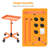 Utility Cart with Wheels Adjustable Height Storage Cart with Tray Rolling craft cart-118100790