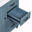 Meuble-lavabo 36 po avec comptoir en céramique, structure en bois massif, armoire en MDF et peuplier, tiroirs rabattables, tablette réglable et poignées en alliage de zinc-1007522764