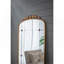 Miroir pleine grandeur avec cadre en métal doré antique pour la chambre à coucher et le salon