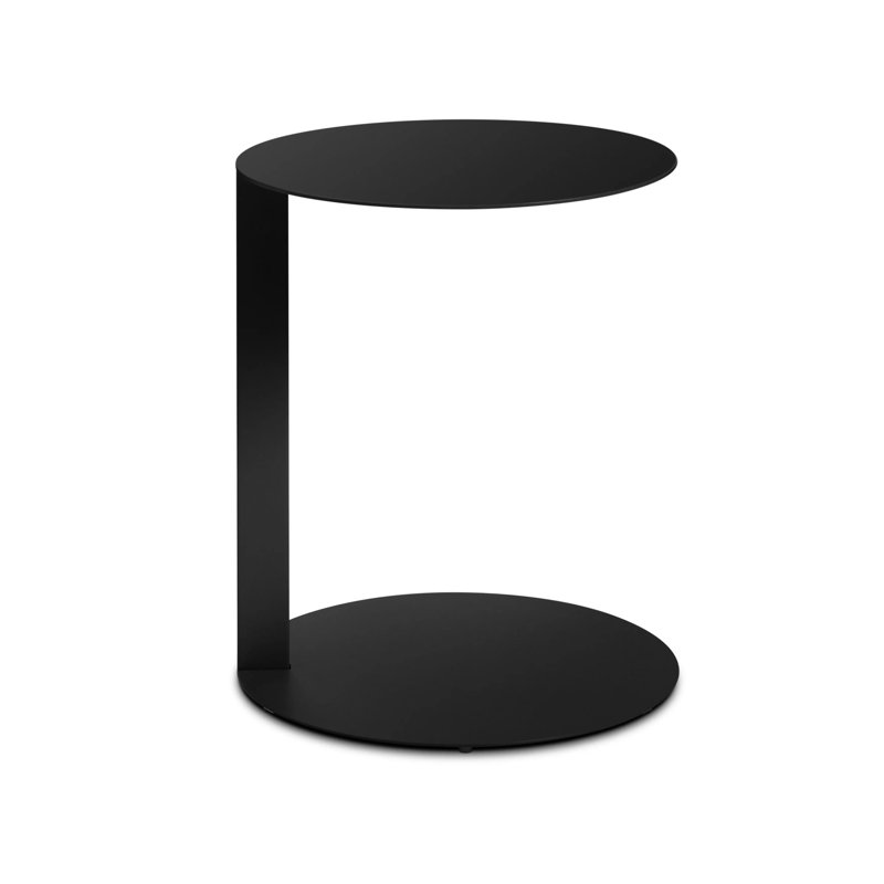 Note End Table, Black, 21.8" H x 16" W x 16" D