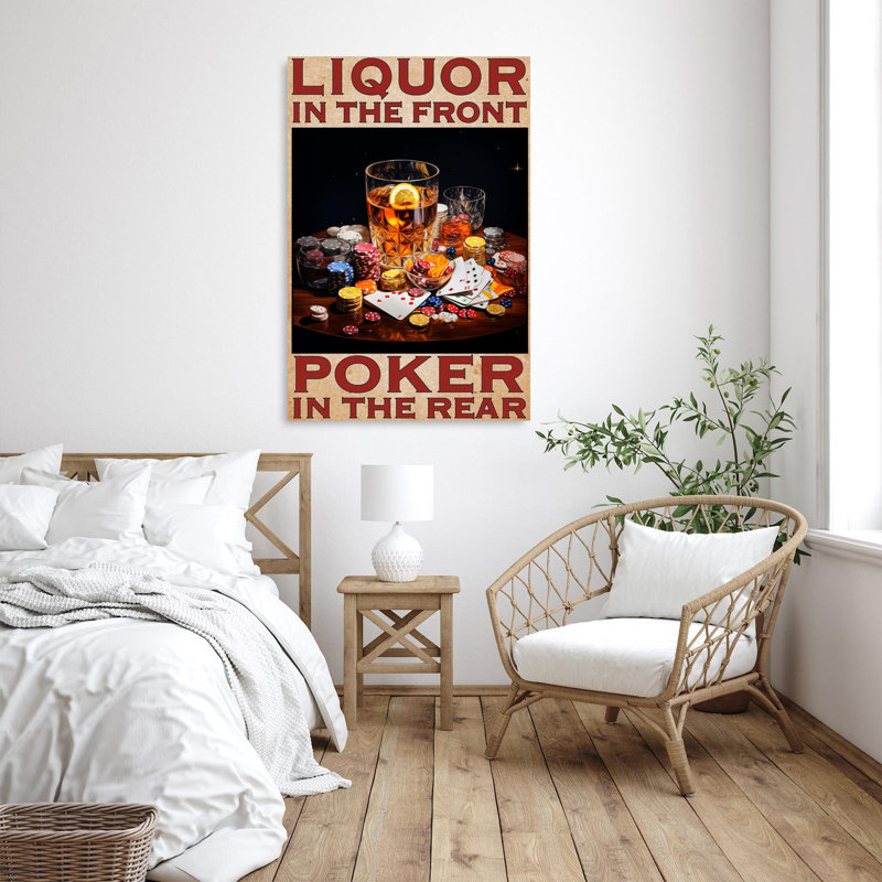 «Itzep Liquor In The Front Poker In The Back», impression sur toile, H 36 po x l 24 po x P 1,25 po