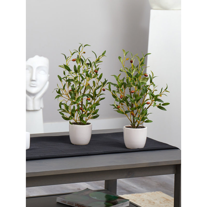 Olive artificielle 18 po en pot