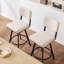 Bronson 26.6" Industrial Swivel Counter Stool with Rectangular Back and Metal Frame-531486207