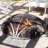  Reinforced Steel Mesh Black Fire Pit Spark Screen with Ring Handle-1694025163
