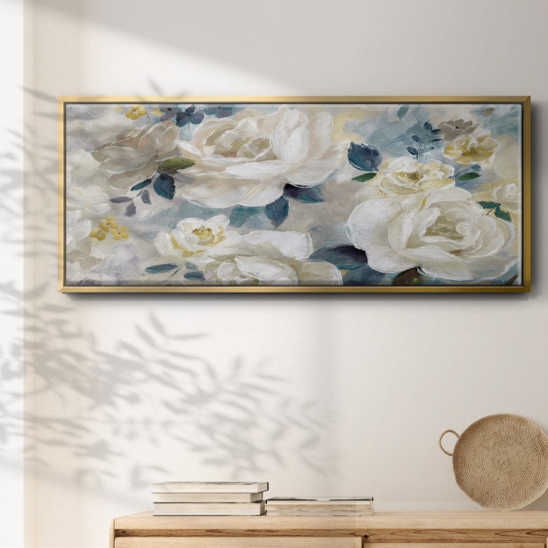 Simple Bright and Bold- Framed Canvas, 20" H x 50" W