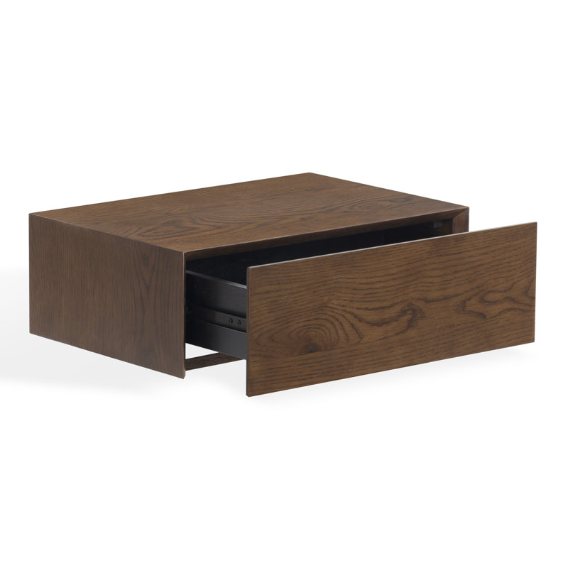 Arcuri Forrester Floating Nightstand, Walnut