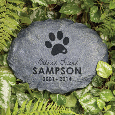 pierre de jardin pour chien personnalisé favori friend Kussmann