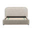 Agi Polyester Velvet Bed, Camel, Queen-1627006147-1627006148