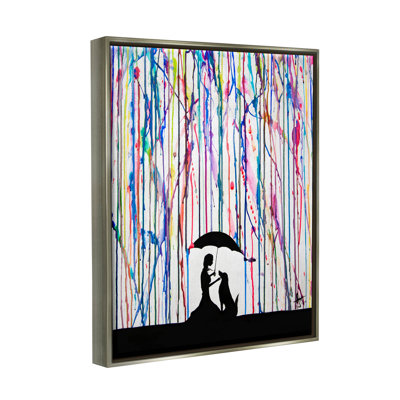 " Modern Vivid Drip Silhouette Couple " by Marc Allante