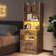 Manech 51.8" Tall Nightstand with Charging Station and LED Lights