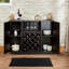 Armoire de rangement en bois, armoire à vin, armoire d'appoint, buffet pour la maison, armoire de rangement d'appoint pour l'intérieur