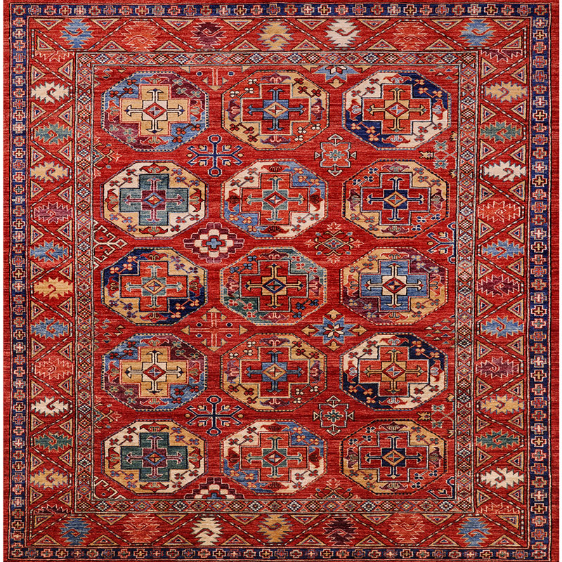 Oriental Indoor Rug, Square 7'
