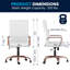 Chaise de bureau ergonomique pivotante à haut dossier - Basics by Wayfair ™-122619326-44017394