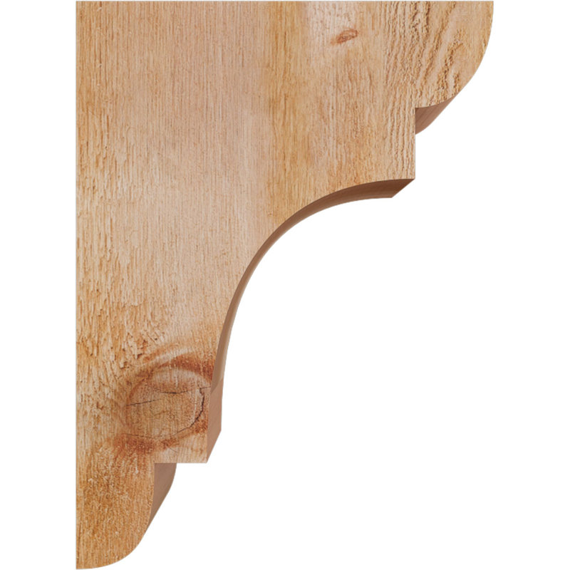 New Brighton Corbel, H 16 po x l 4 po x P 12 po, Cèdre rouge, Sciage brut
