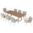8 - Person Rectangular Outdoor Dining Set With Cushions-1464183871