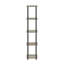 Bibliothèque standard en plastique H 57,7 po x l 11,6 po Juarez-2116810549