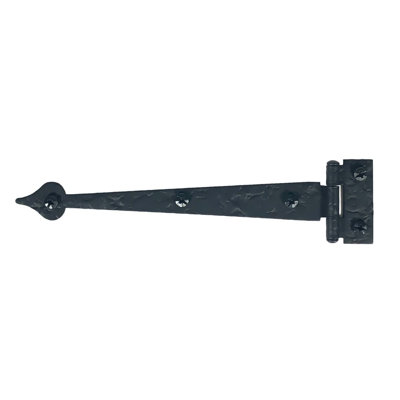 Charnière à sangle d'armoire 6-1 / 2 "à cœur brut, affleurante, paire