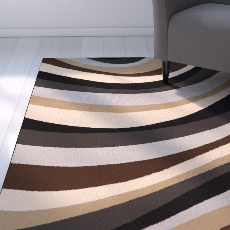 Abstract Indoor Rug, 5'3" x 7'6"
