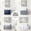 Meuble-lavabo l 24 po x P 22 po avec teinture - Quartz et miroir