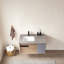 Ensemble de meuble-lavabo mural simple 40 po Breckan