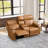 72.04" W Top Genuine Leather Power Reclining Loveseat With Adjustable Headrest, Built-In Cup Holders, Console, USB & Wireless Charging(Set Of 2)-377512434