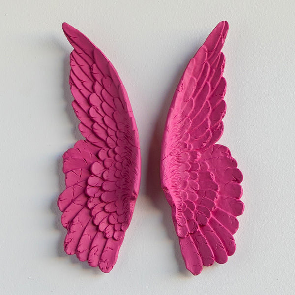 Handmade Wall Decor on Polyresin, Hot Pink