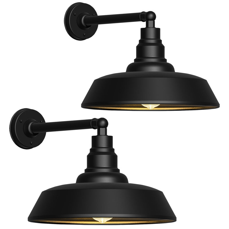 Outdoor Wall Light, 24.41" H x 24" W x 33" D