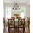 Sawyers V2143-79 Troy 3-Light Indoor Antique Bronze Hanging Chandelier with Alabaster Glass Bell Shades-360746898