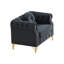 Canapé Chesterfield en velours avec coussins ronds-1052513659