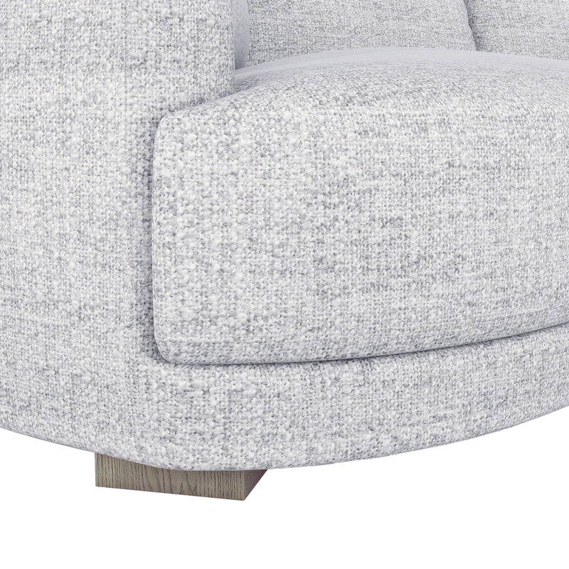 Canapé modulaire 4 pièces Taren, Accoudoir à gauche (vu de face), Gris