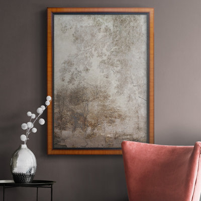 Fresco Collage I, toile encadrée de qualité supérieure - prête à être accrochée