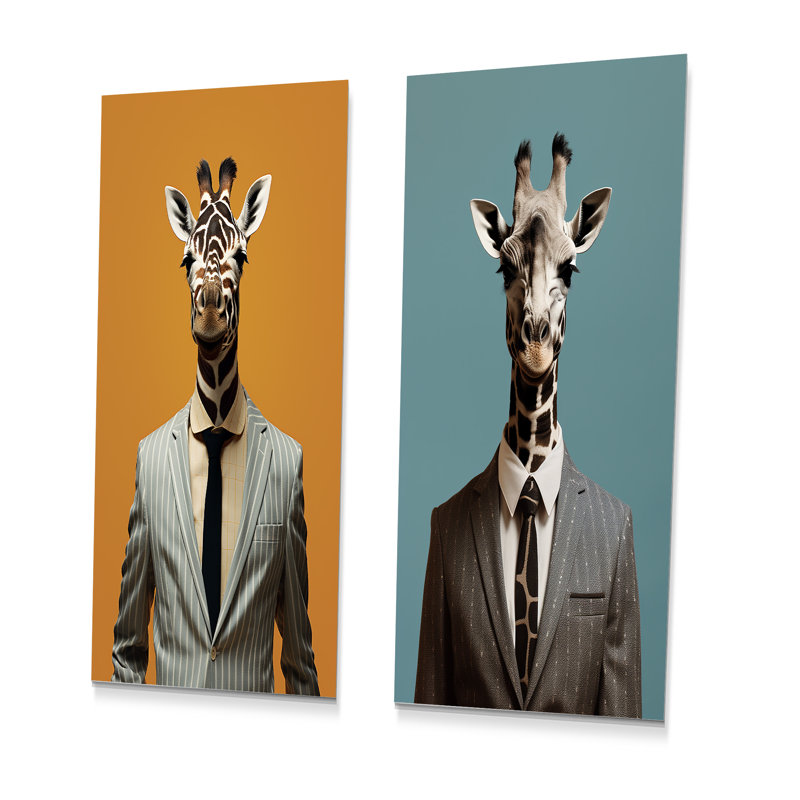 Ensemble de salon 3 pièces girafe gris, H 28 po x l 24 po