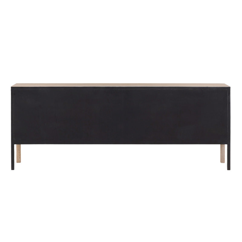 Lysander 83" Wide 4-Drawer Sideboard, Light Natural