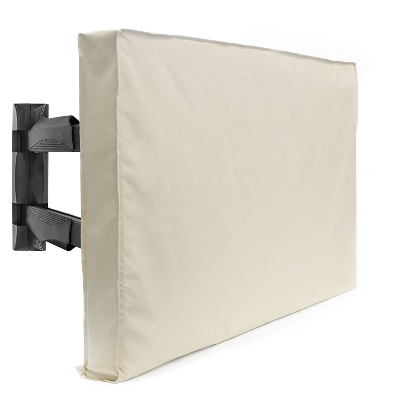Outdoor Flat Screen TV Cover - Weather & Dust Proof, 35.5" H x 59.5" W x 4.5" D, Brown