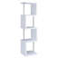 Bibliothèque compacte à 4 niveaux Clean White