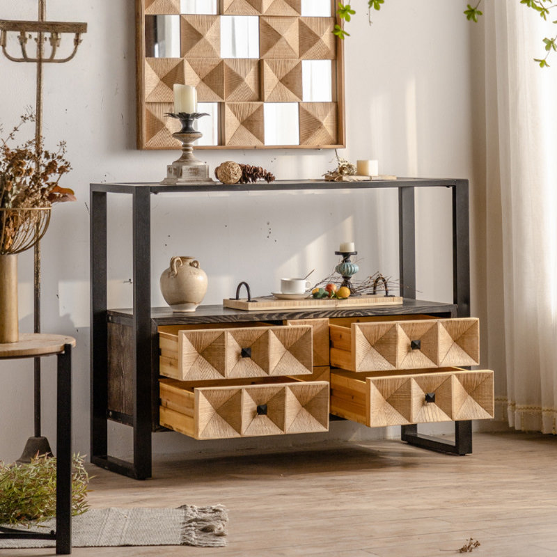 Vitrine design français rétro